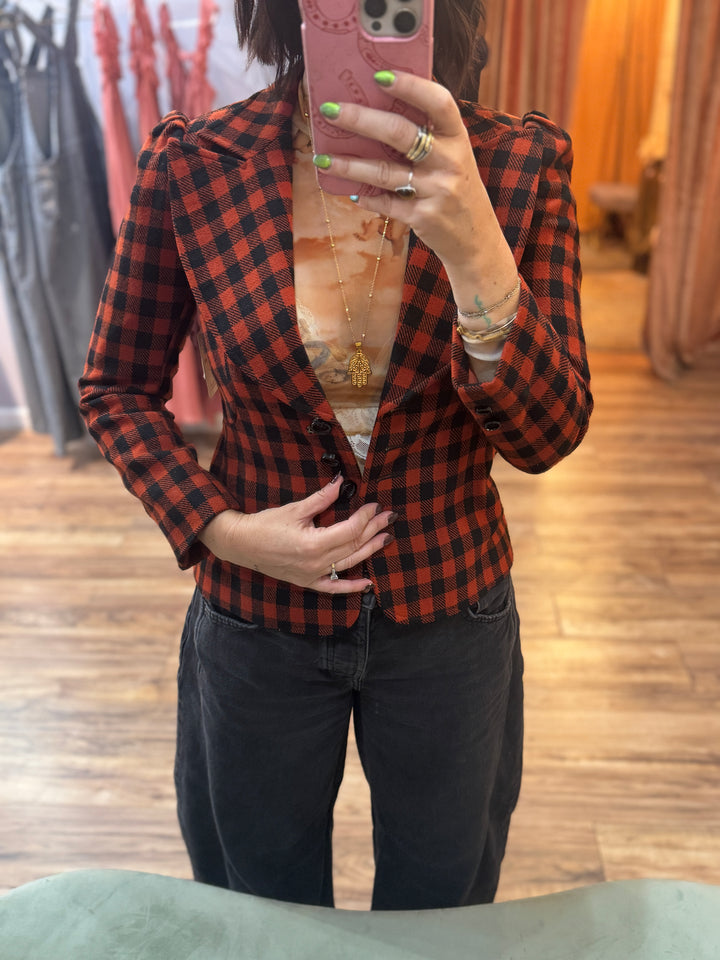 Plaid Wool Jacket