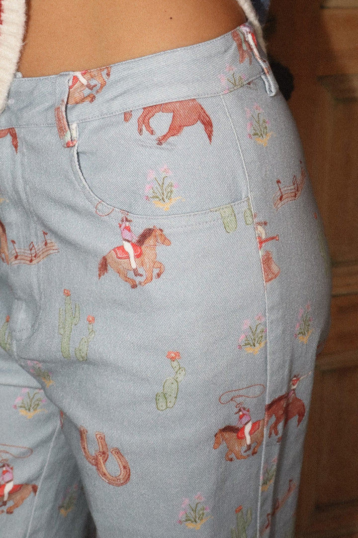 Cowgirl Print Pants