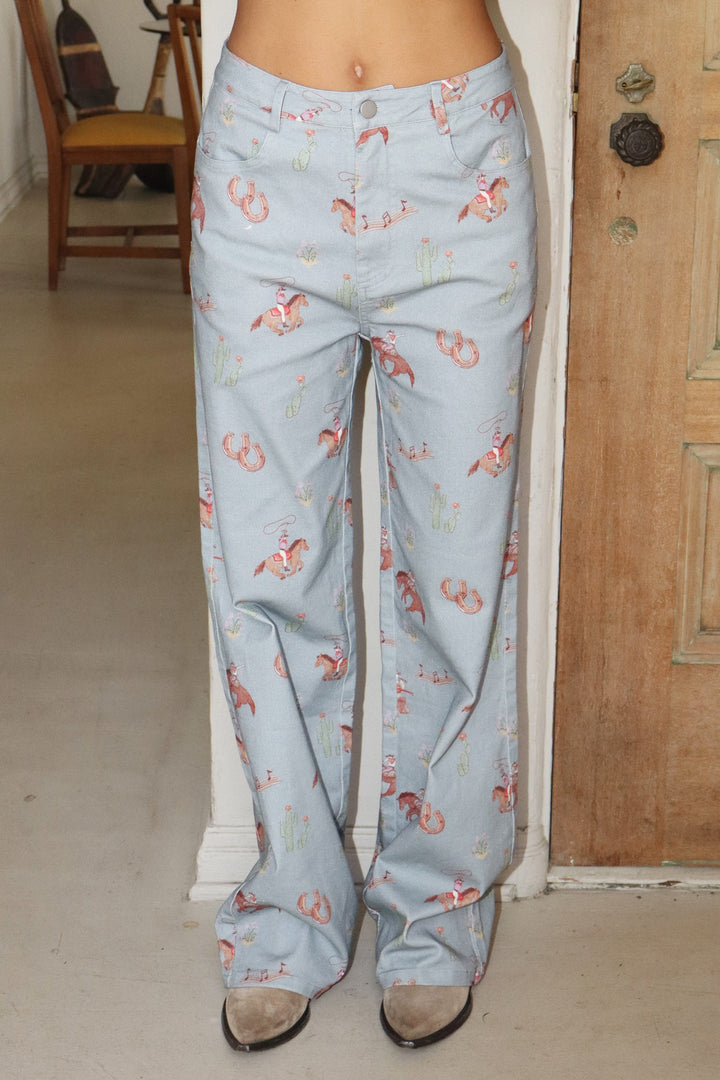 Cowgirl Print Pants