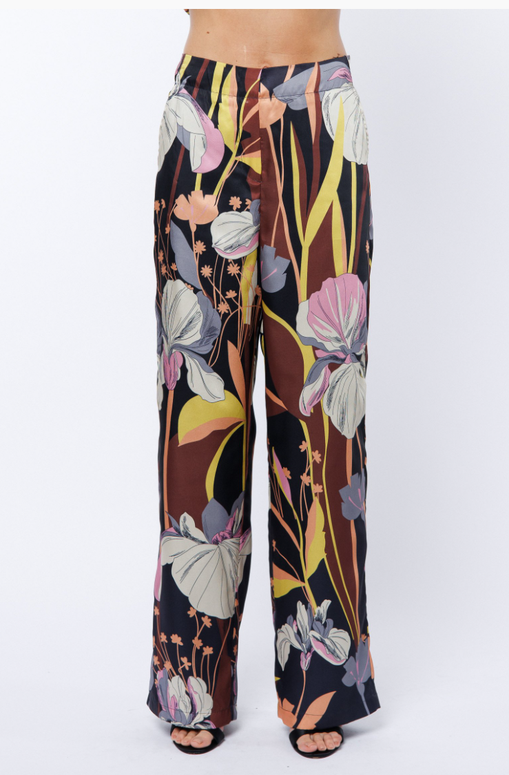 Printed Wide Leg Pants