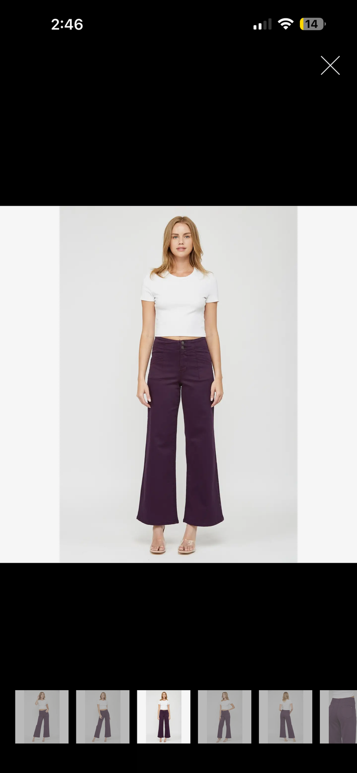 Eggplant Mica Jeans
