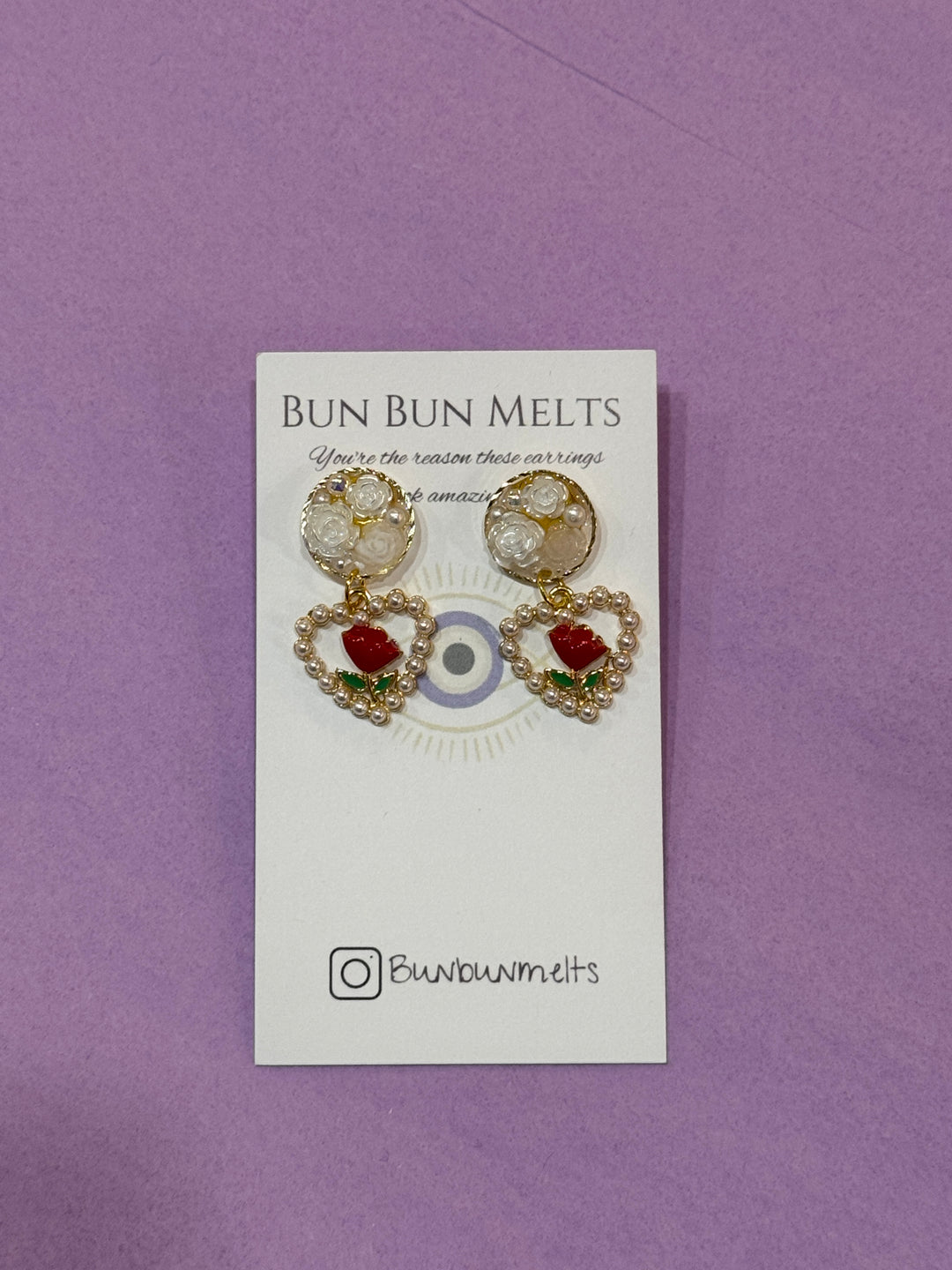 Rose Pearl Earrings