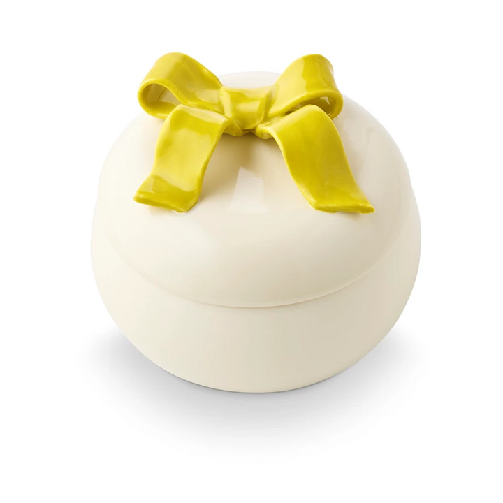 Oleander Oak Bow Ceramic Candle