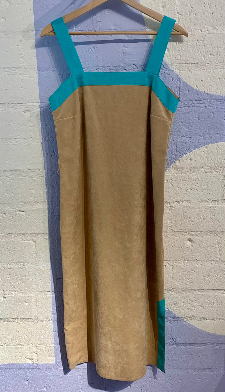 Vintage Suede Two-Piece Dress & Jacket