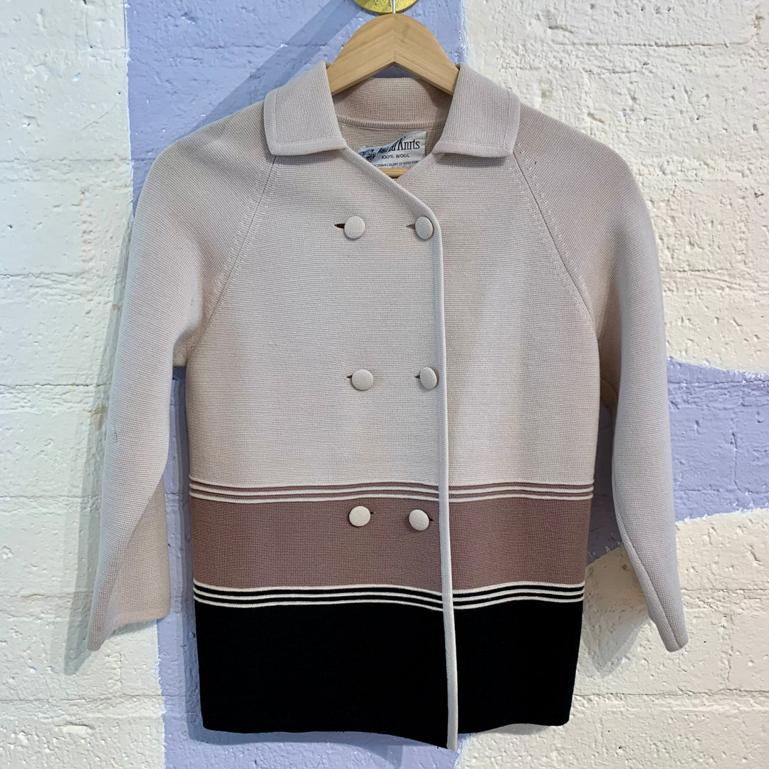 Vintage Wool Beige Cardigan