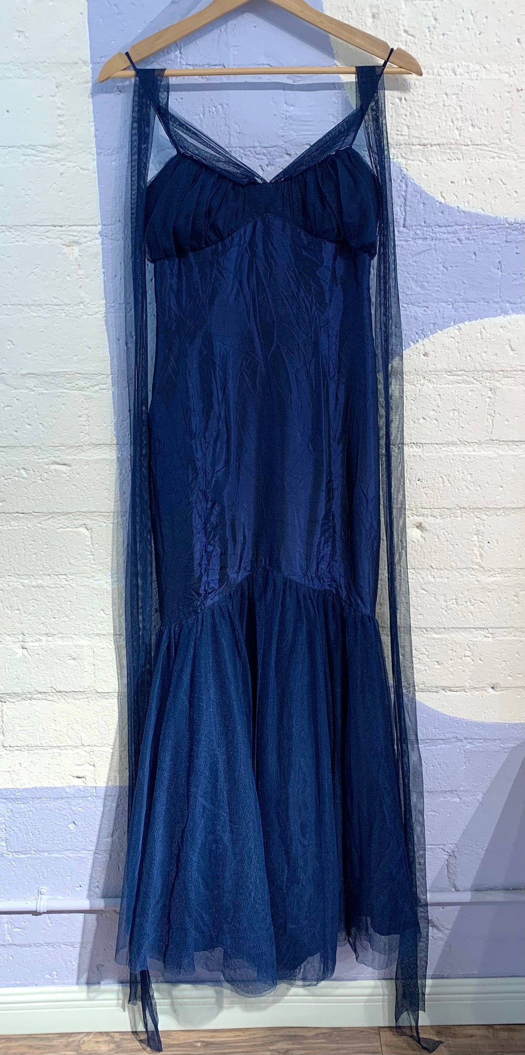 Vintage Vera Wang Midnight Blue Gown