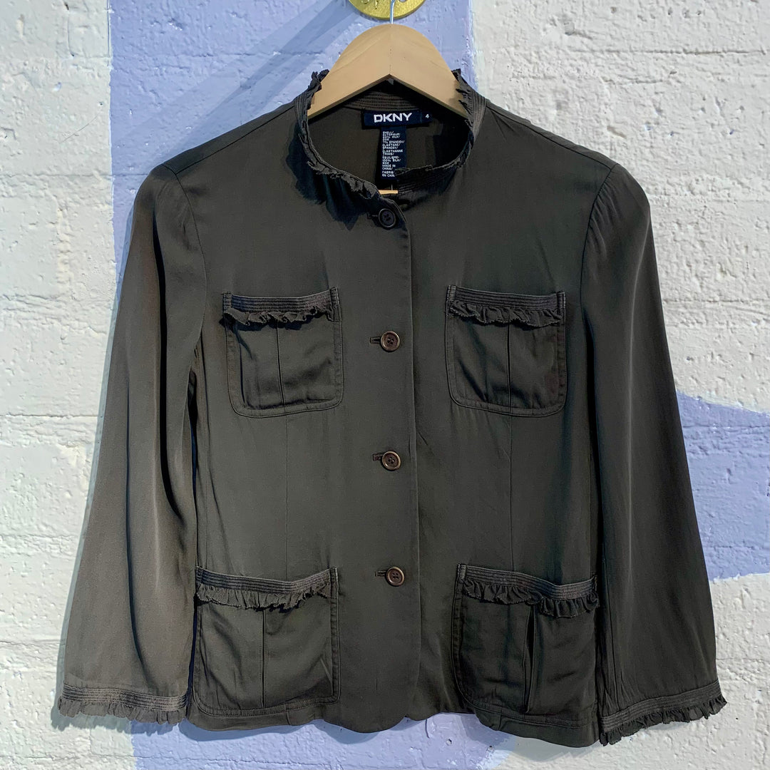 Vintage DKNY Brown Blouse