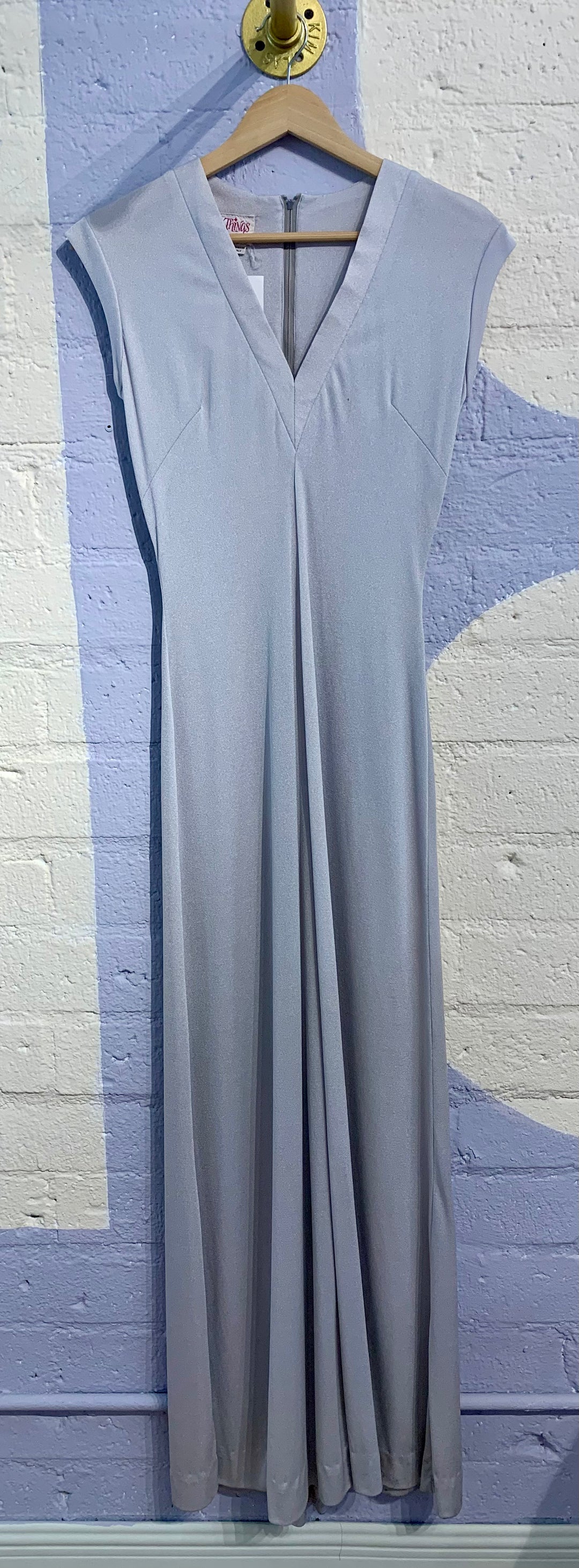 Vintage Silver Fringe Dress Two-Piece Set