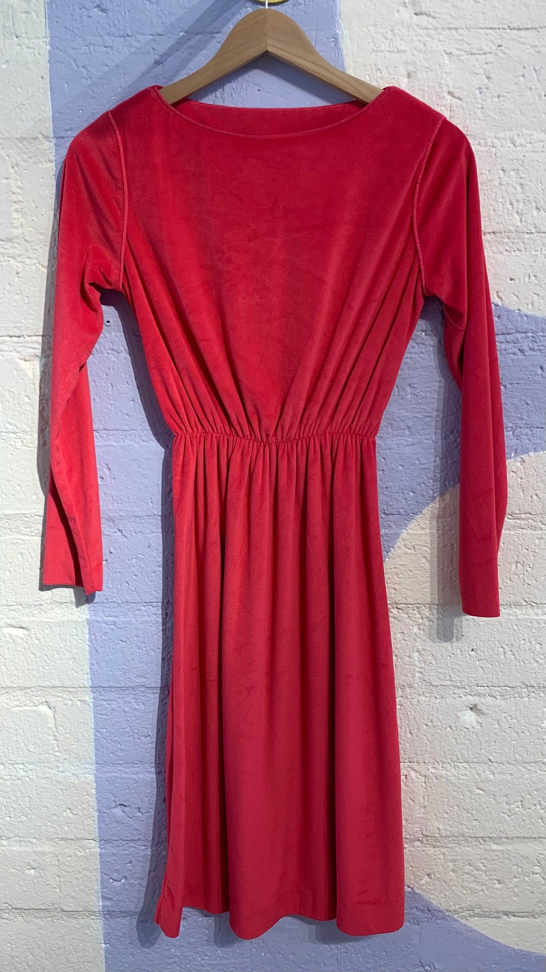 Vintage Pink Long Sleeve Dress
