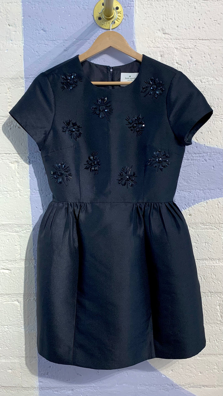 Kate Spade Black Jewel Mini Dress