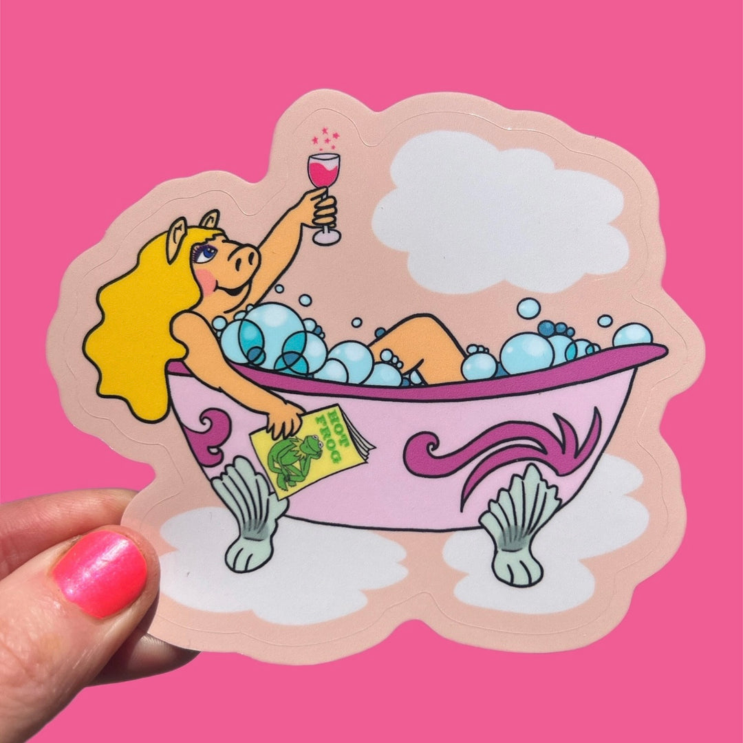 Miss Piggy Treat Yourself Sticker