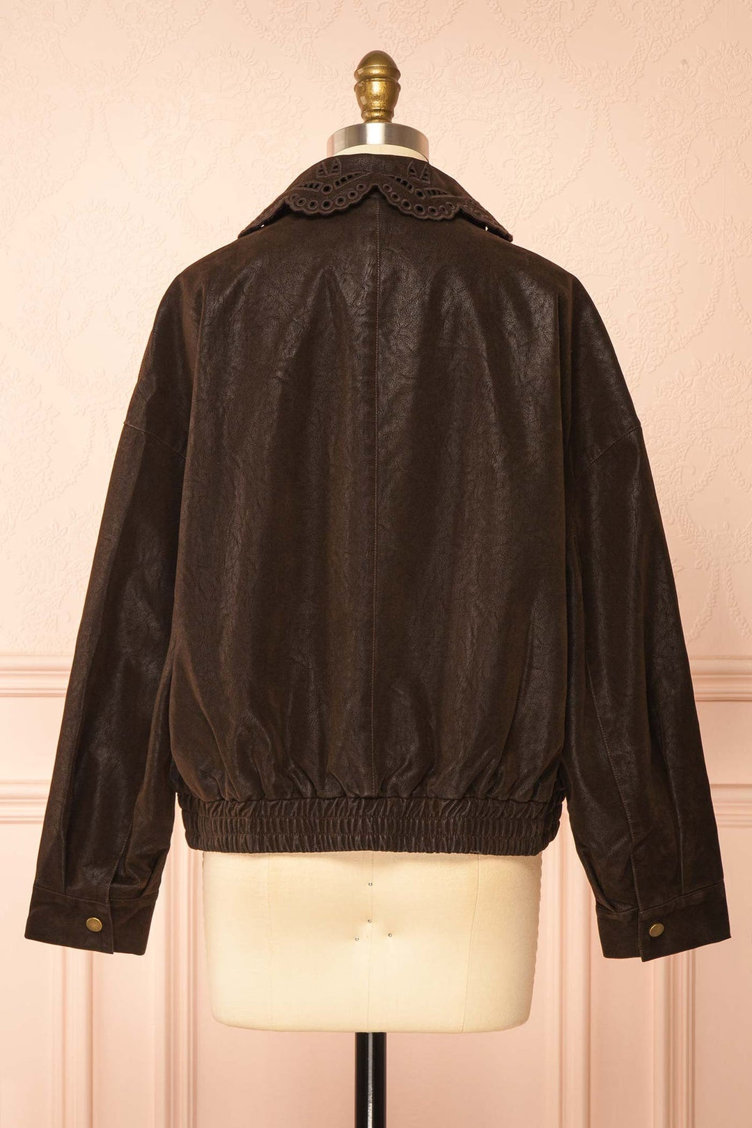 Black Brown Bomber Jacket