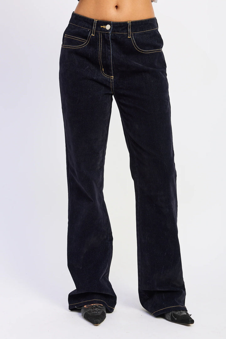 Velvet Denim Trucker Jeans
