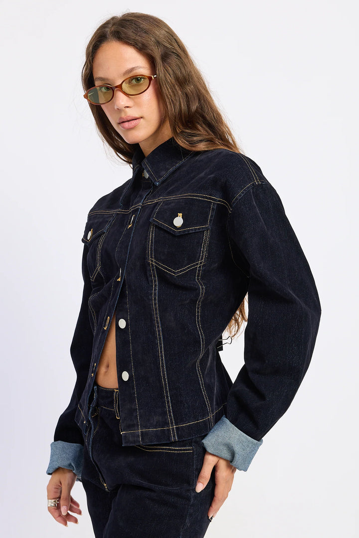 Velvet Denim Jacket