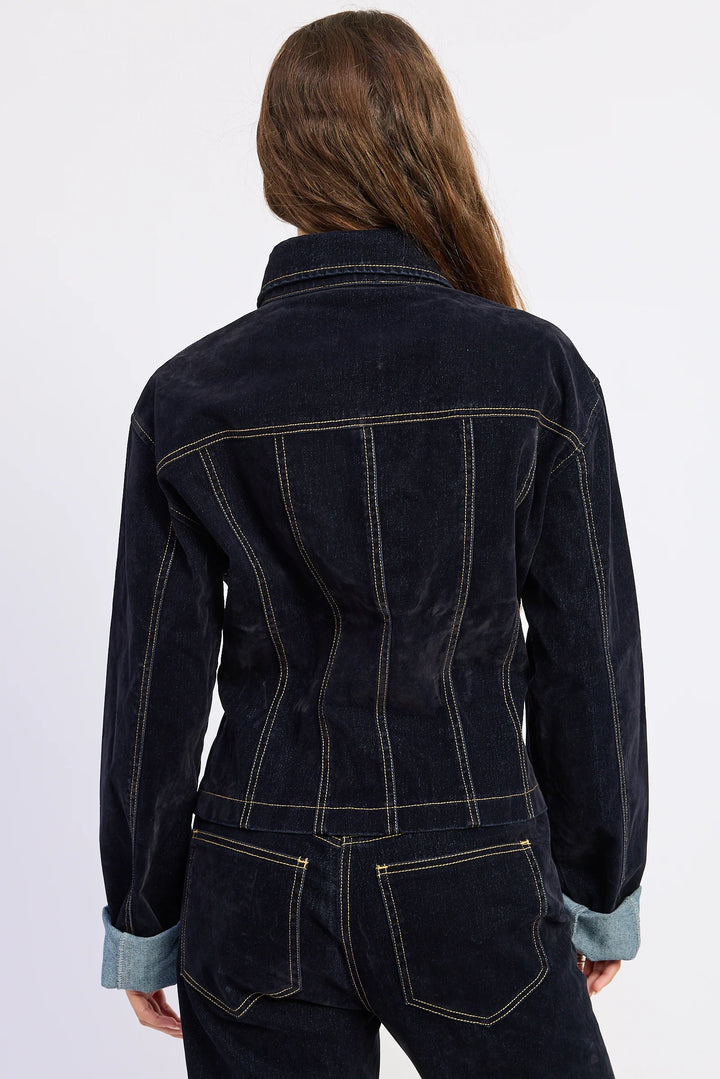 Velvet Denim Jacket