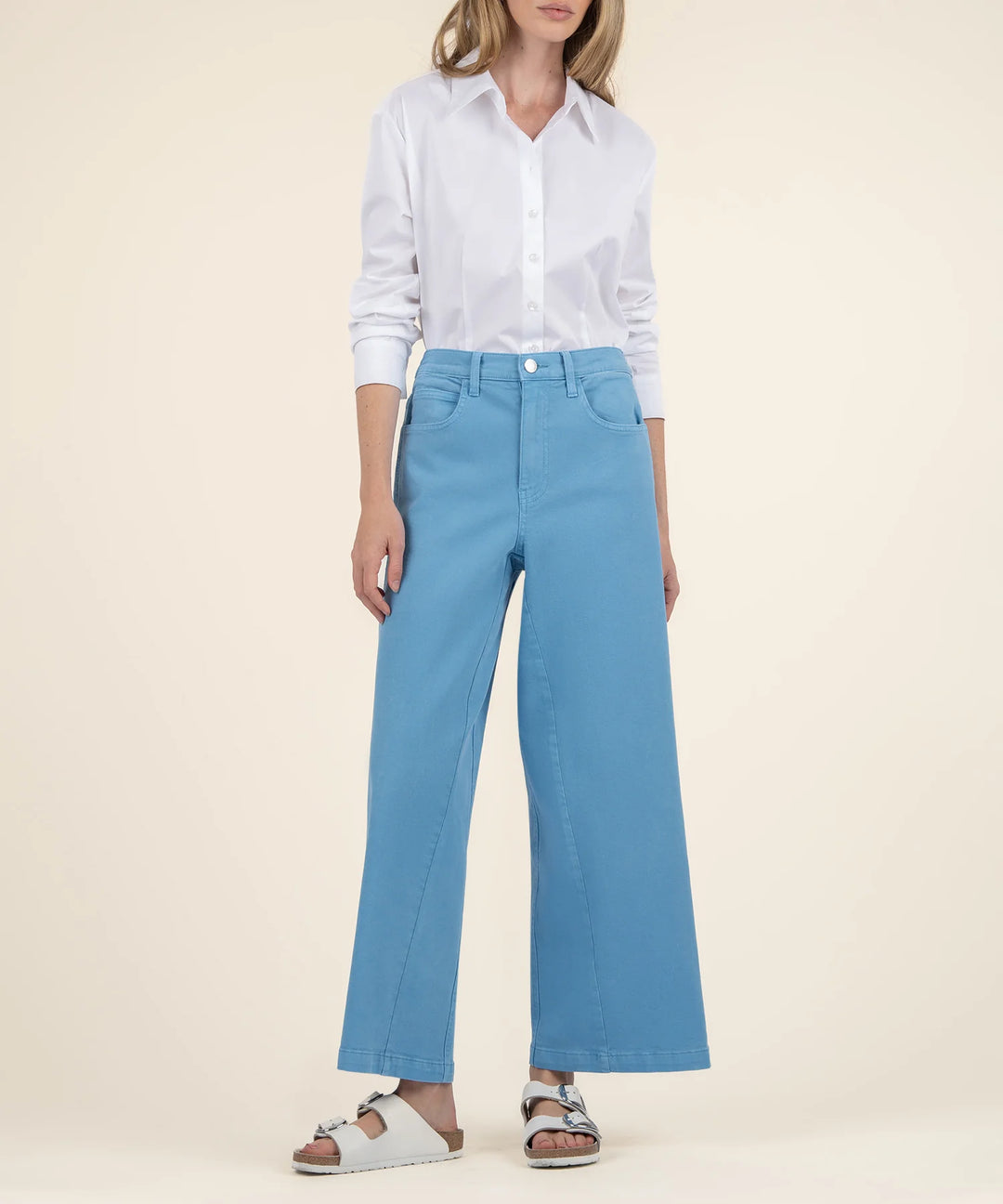 KUT - Ashley High Rise Wide Amalfi Blue