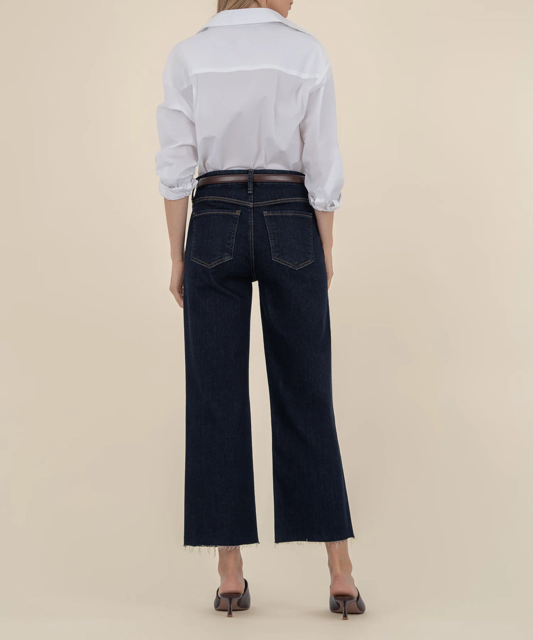 KUT Denim High-Rise Wide Leg Jeans – Sustain Euro Base Wash