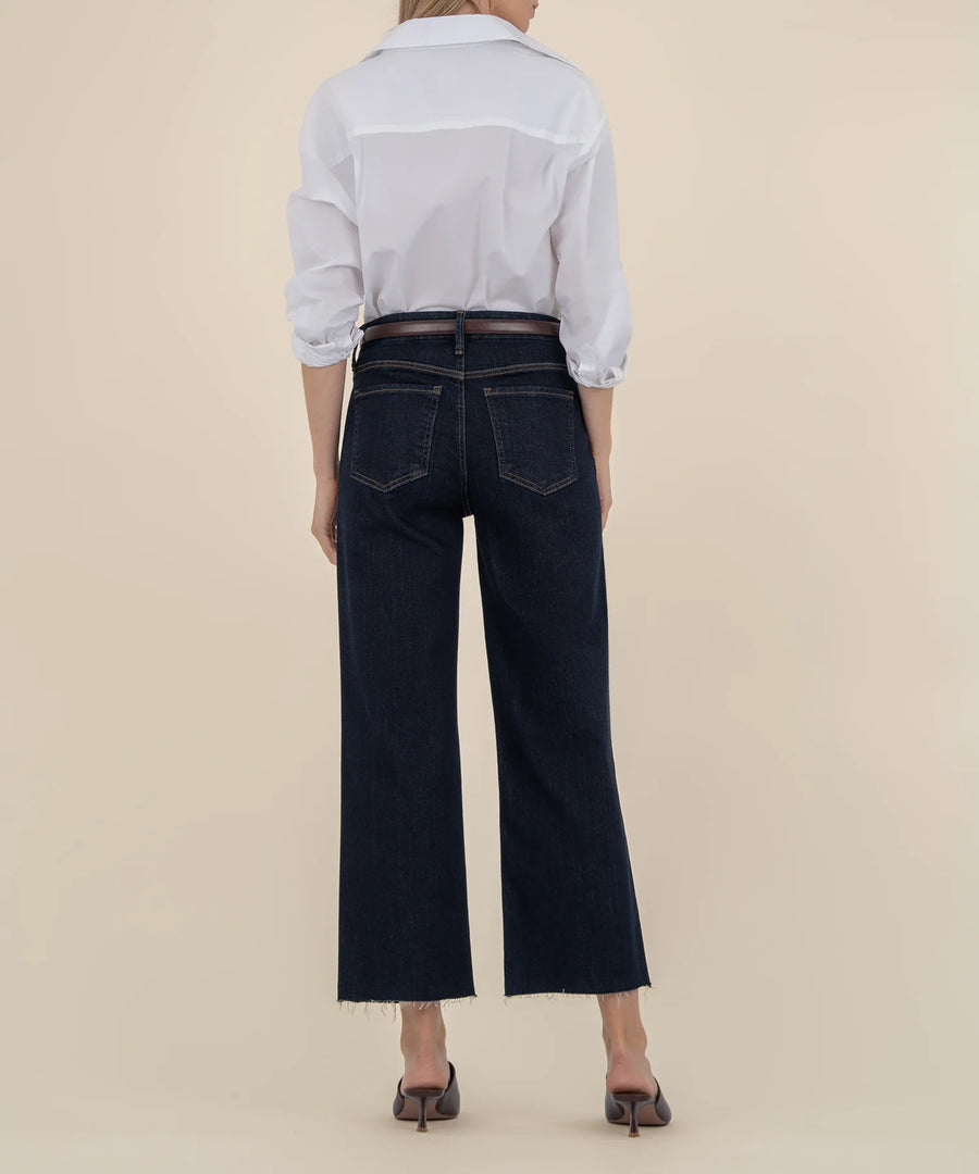 KUT Denim High-Rise Wide Leg Jeans – Sustain Euro Base Wash