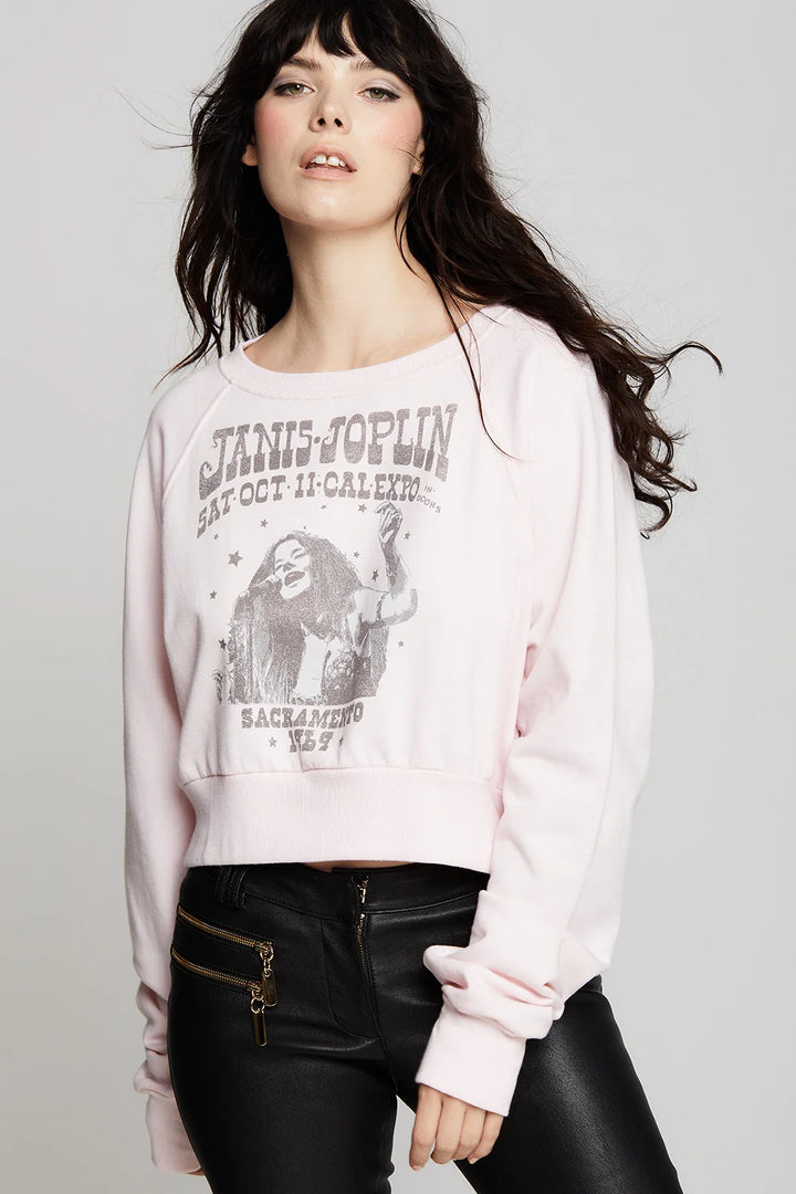 Janis Joplin 1969 Tour Cropped Sweatshirt