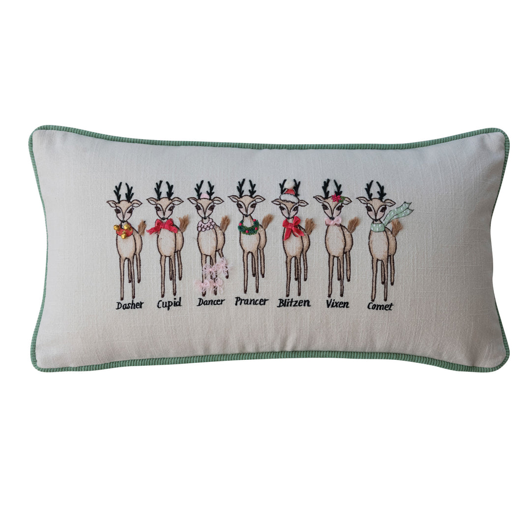 Holiday Reindeer Pillow