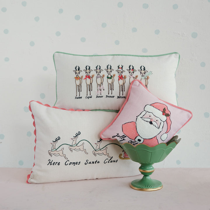 Holiday Reindeer Pillow