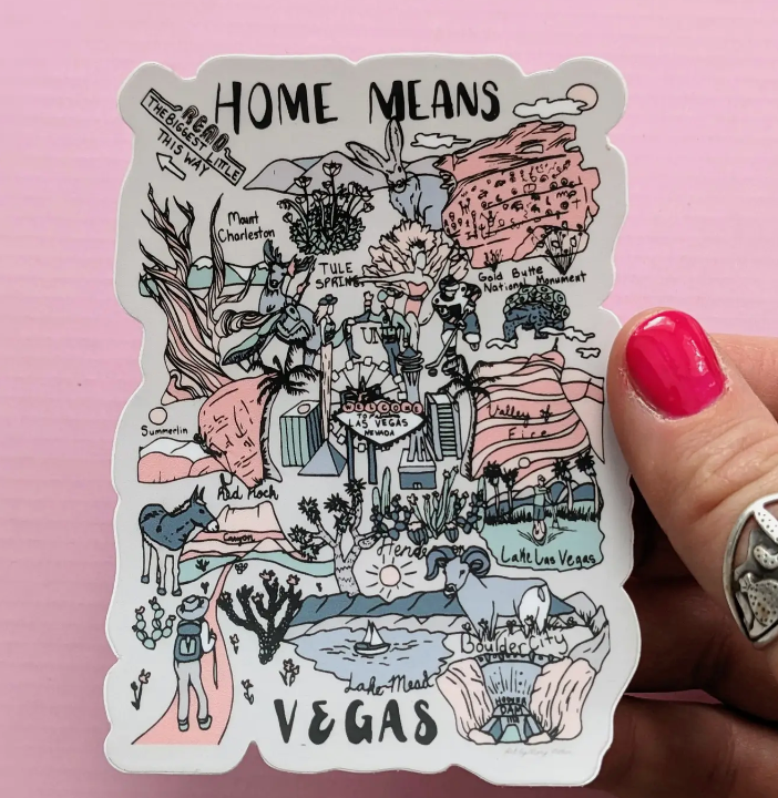 Mary Felker Stickers- Home Means Nevada