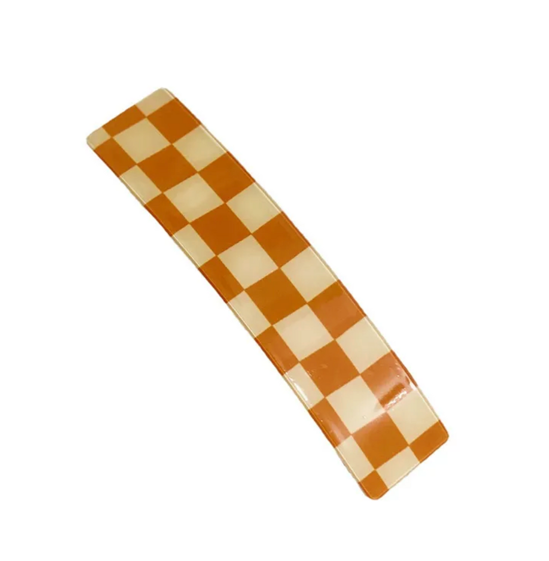 Checkered Hair Clip