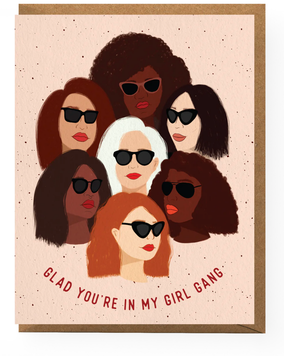 Boss Dotty Glad You're In My Girl Gang Greeting Card