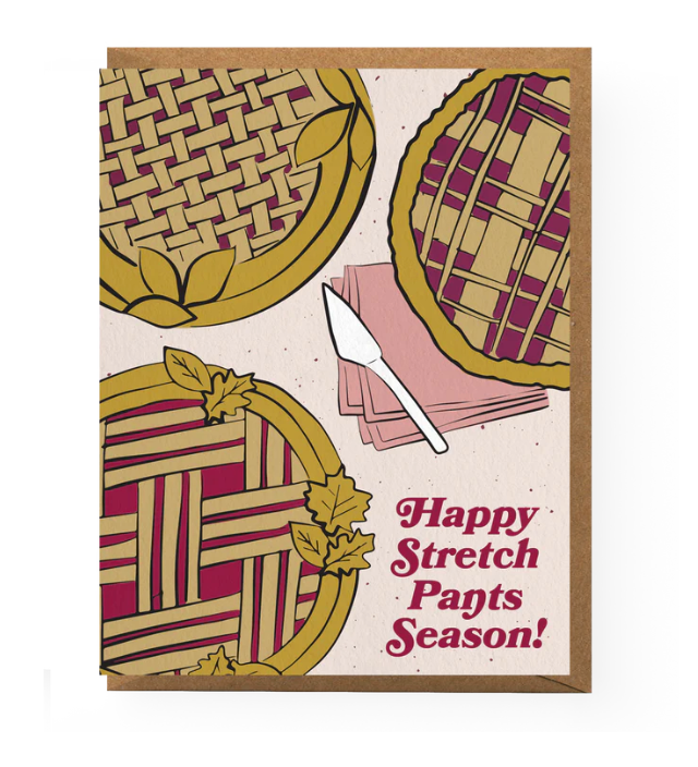 Boss Dotty Happy Stretch Pants Season! Greeting Card