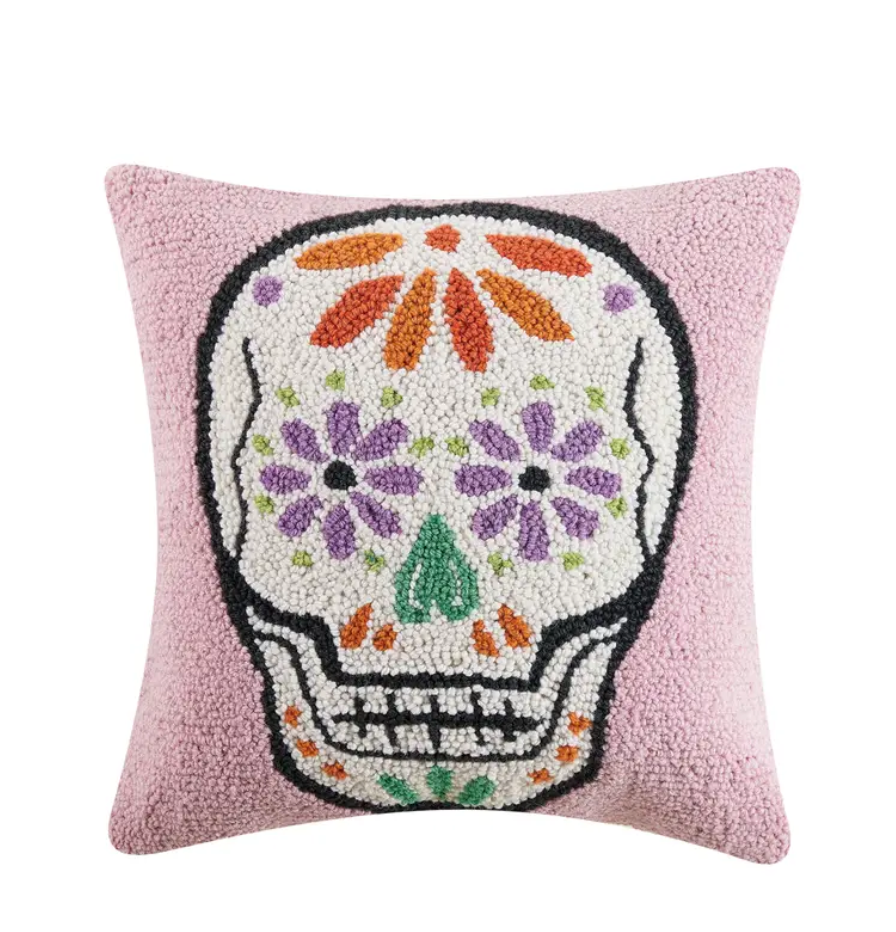 Peking Pillow Pink Skull
