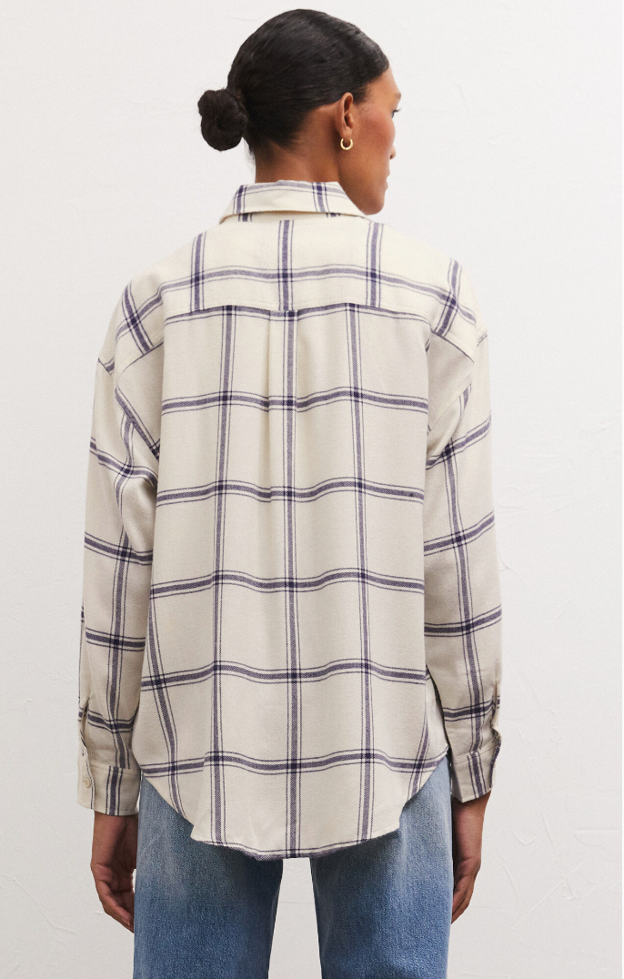 Z Supply River Plaid Button On - Inca
