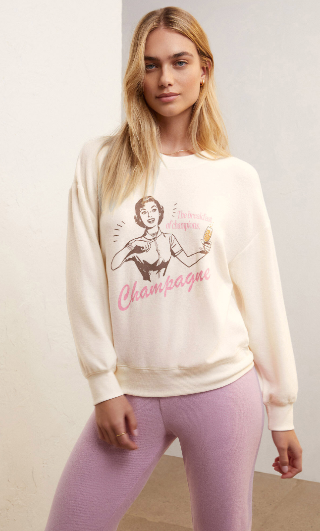 Z Supply Relaxed Champagne Sweatshirt