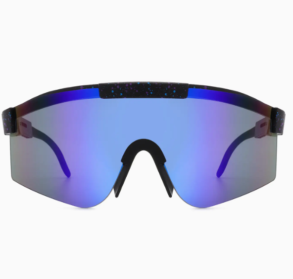 Mirrored Square Outdoor Wraparound Sports Sunglasses
