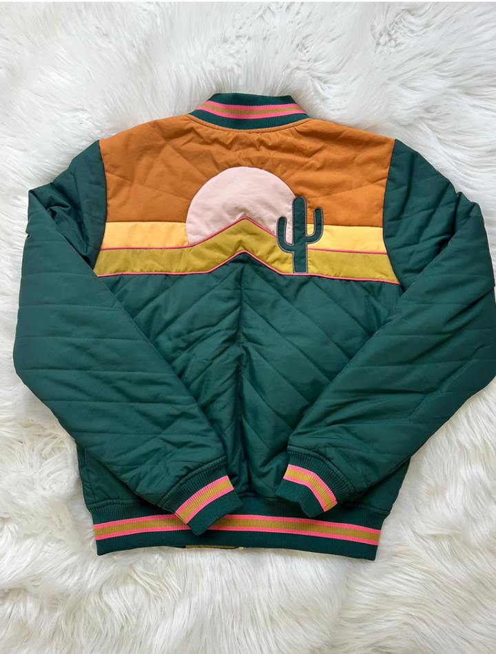 Emerald Green Bomber Jacket
