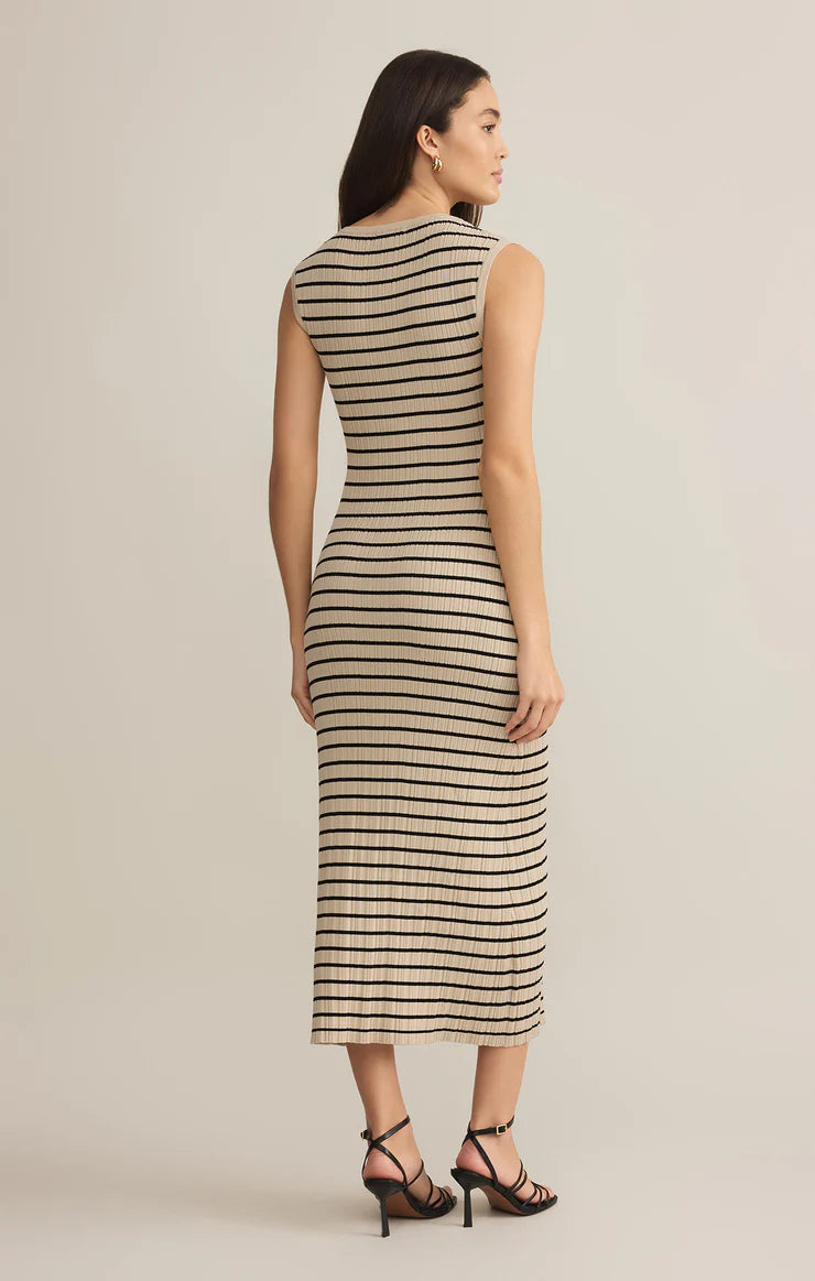 Z Supply Giselle Stripe Rib Maxi Dress