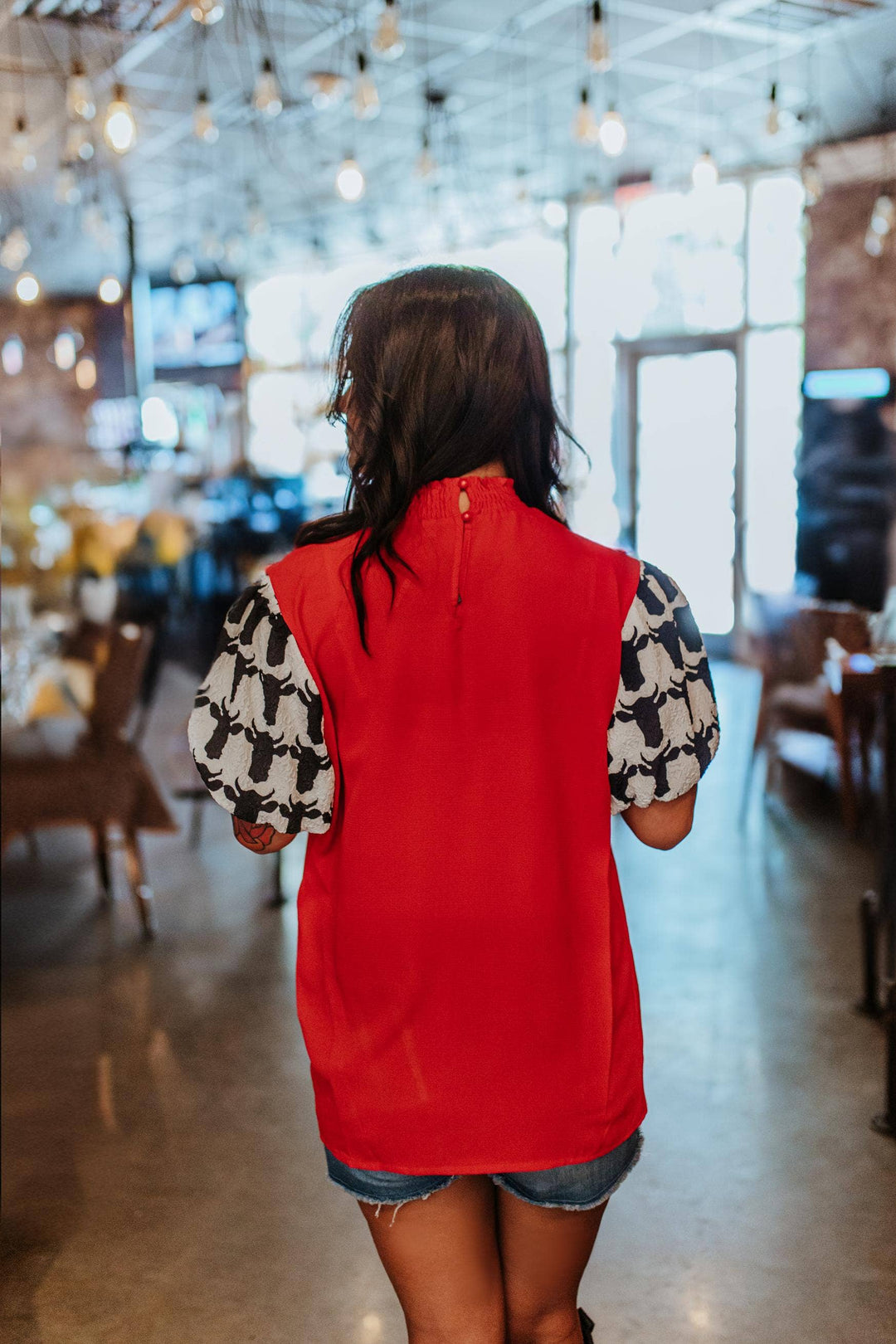Ruby Rodeo Bubble Sleeve Blouse