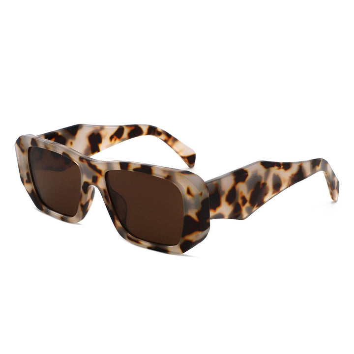 Oversized Angular Rectangle Sunglasses