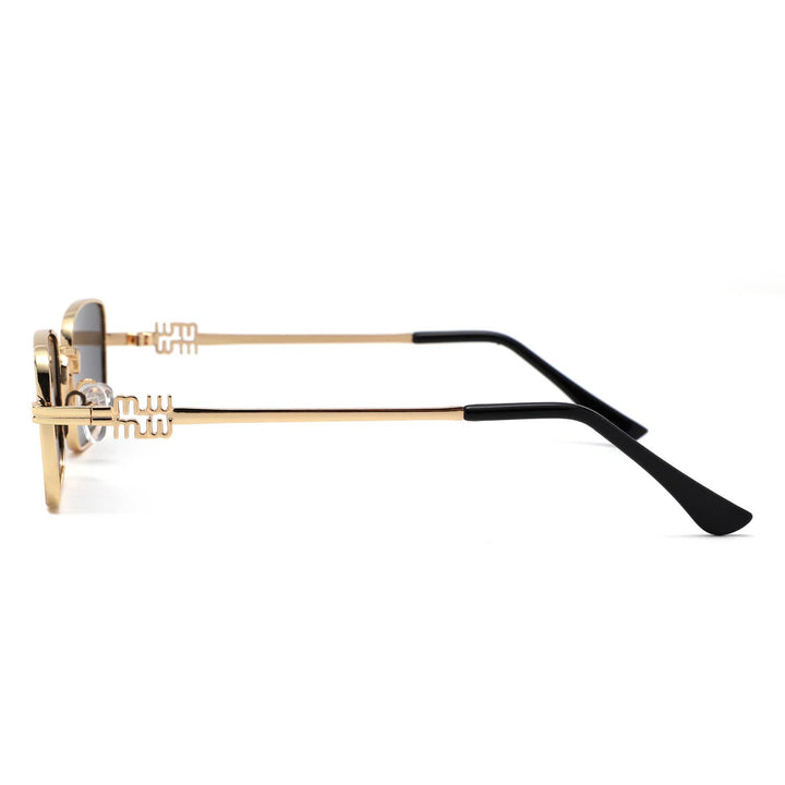 Vintage Rectangle Metal Sunglasses