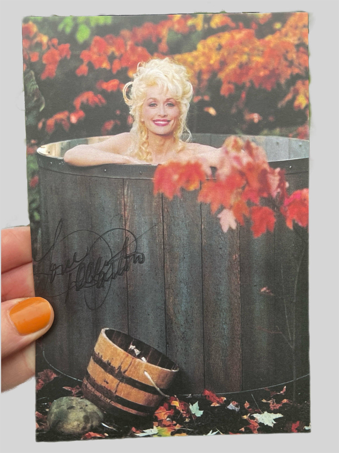 Dolly Hot Tubbin' Postcard