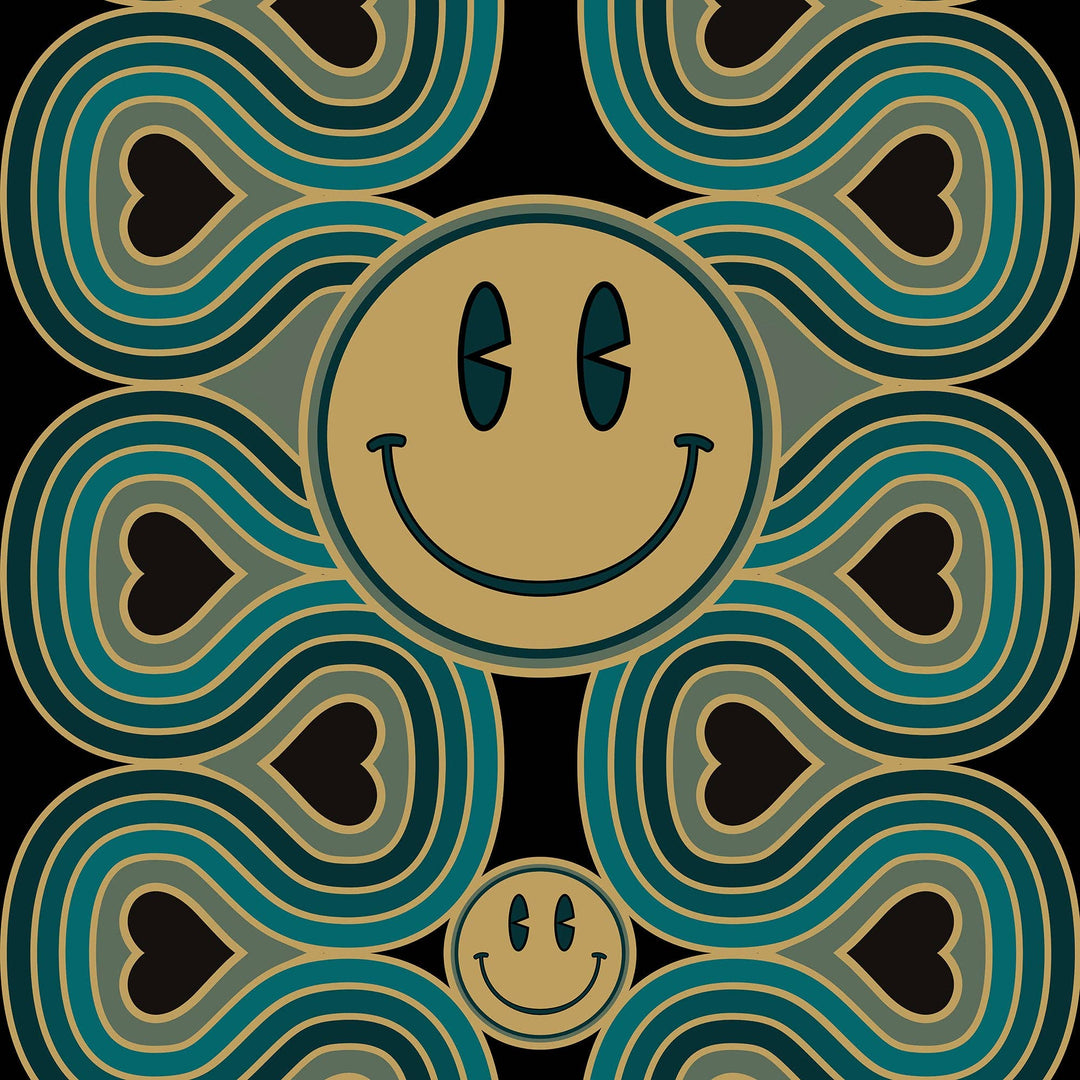Wonderlust Smiley Duster Robe Blue