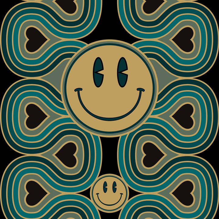 Wonderlust Smiley Duster Robe Blue