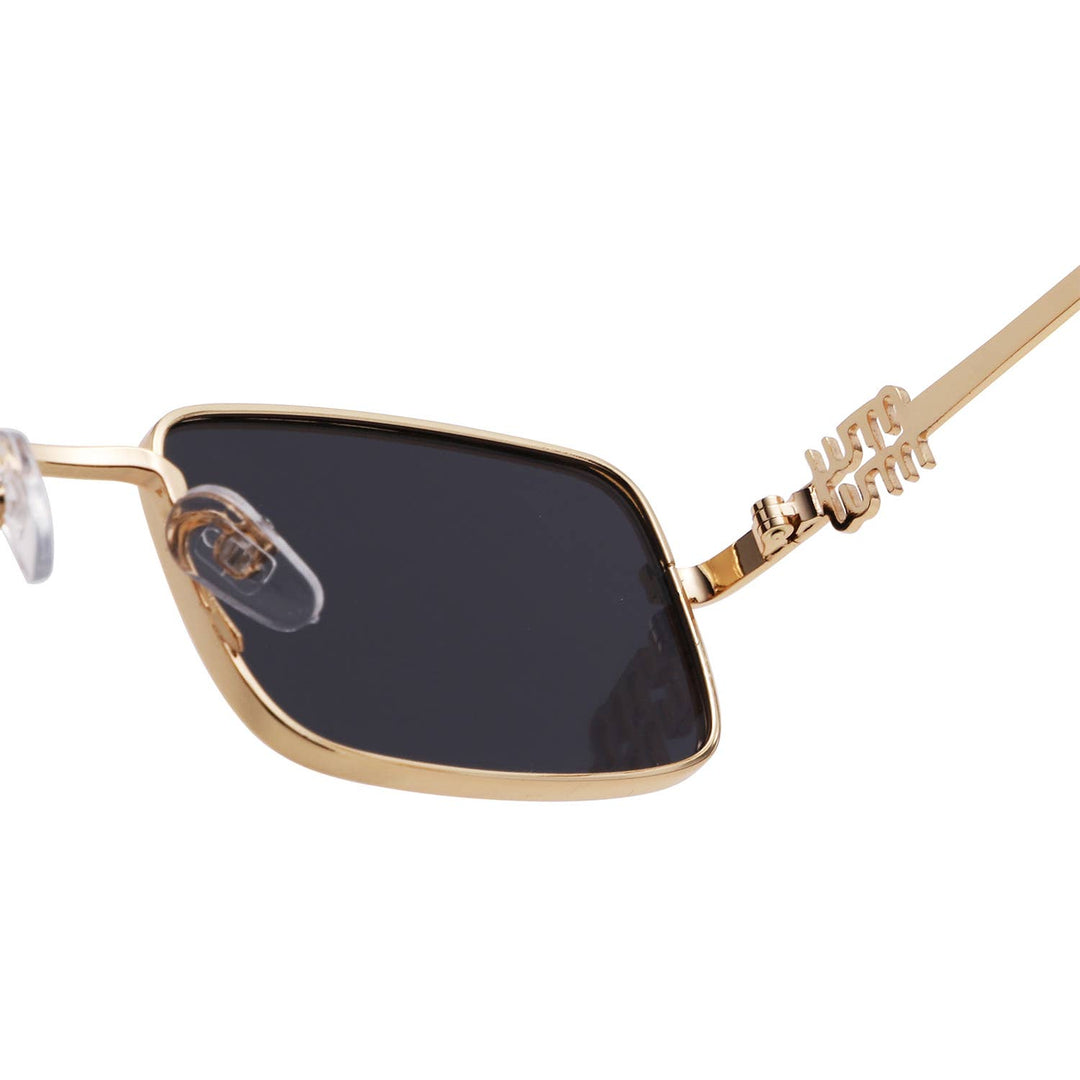 Vintage Rectangle Metal Sunglasses