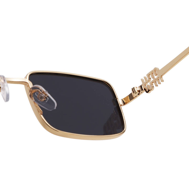 Vintage Rectangle Metal Sunglasses