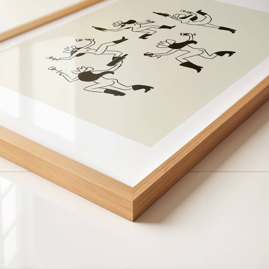 Vintage Inspired Cowgirl Art Print: "The Dance"