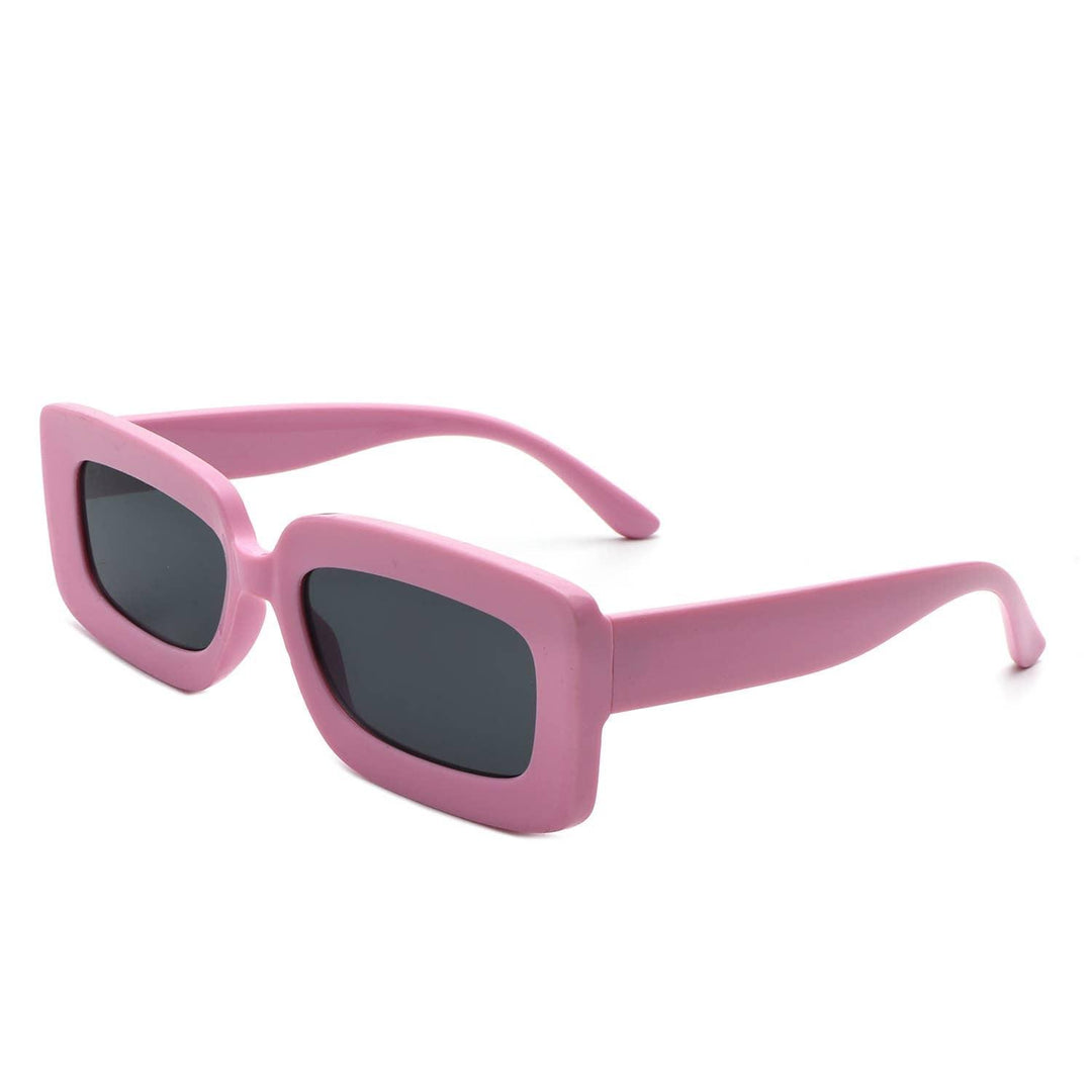 Rectangle Flat Lens Fashion Tinted Square Sunglasses - For the love, LV