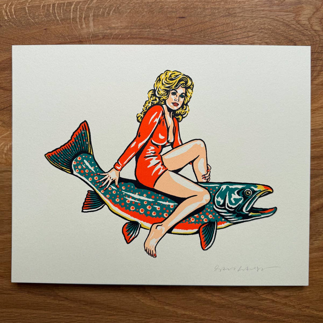 Dolly Parton on a Dolly Varden Print