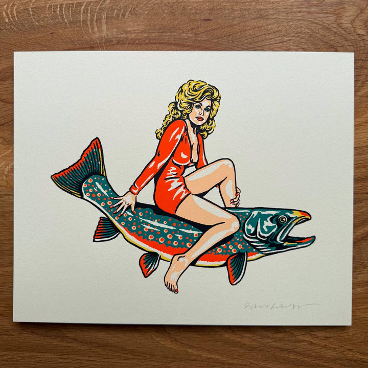 Dolly Parton on a Dolly Varden Print