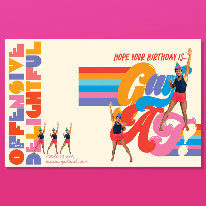 "Hope Your Birthday Is Gay AF" Birthday Card