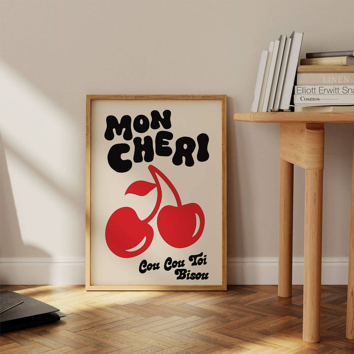 Mon Cheri Print | Funky Cherry Art Print