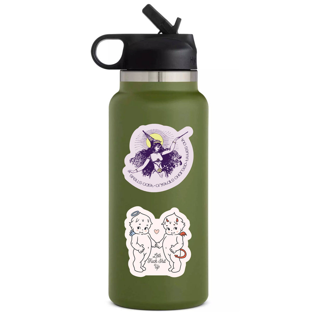 Crystal Plant Witch Sticker